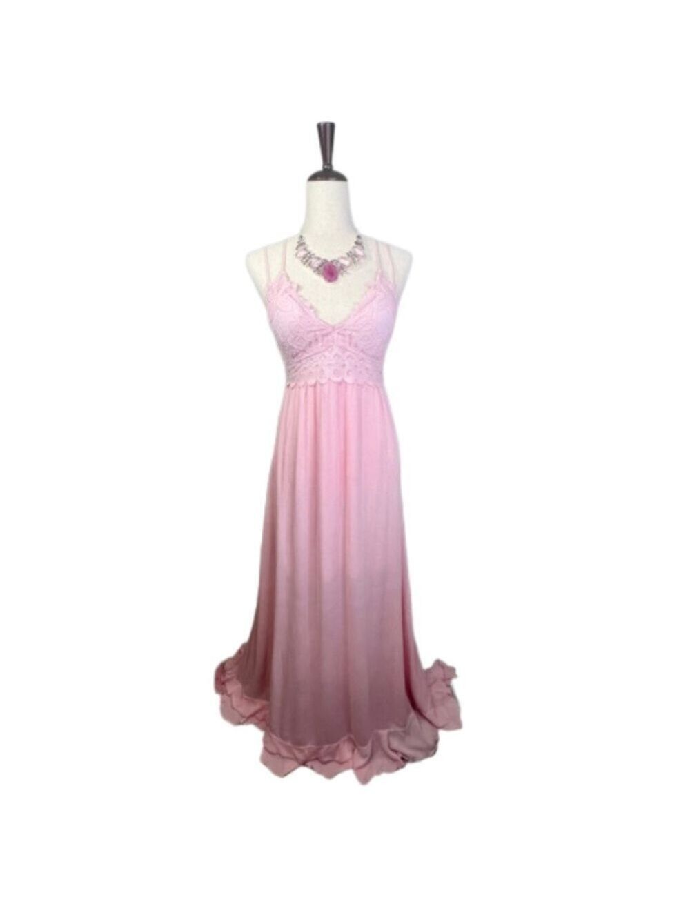 Pink Long Maxi Dress - Dress ONLY #103
